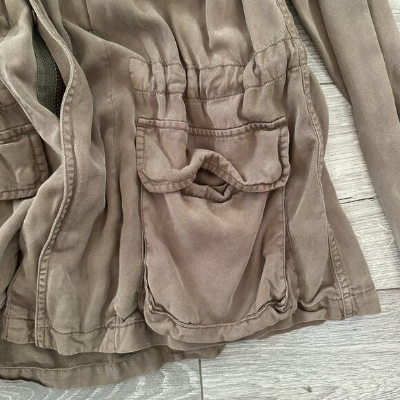 Pam & Gela Designer Brown Soft Knit Aztec Embroidered Jacket Size S - Picture 5 of 7